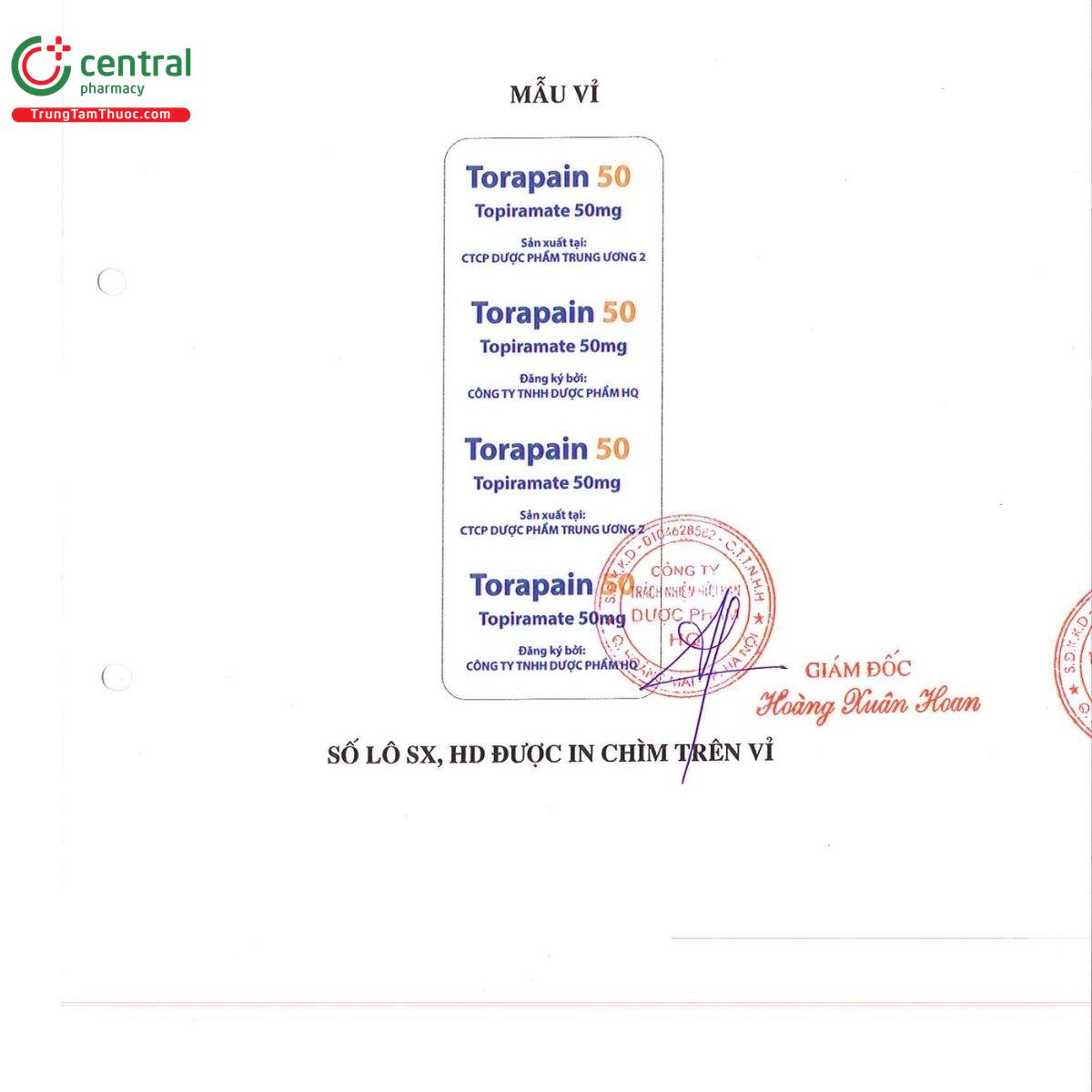 thuoc torapain 50 6 D1373