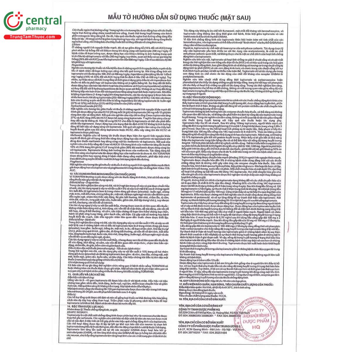 thuoc torapain 50 8 Q6656