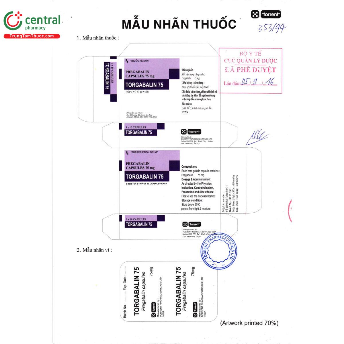 thuoc torgabalin 75 4 D1146 thuoc torgabalin 75 4 D1146