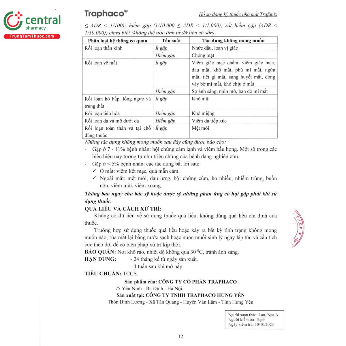 thuoc trafanix 02 6 V8105 thuoc trafanix 02 6 V8105
