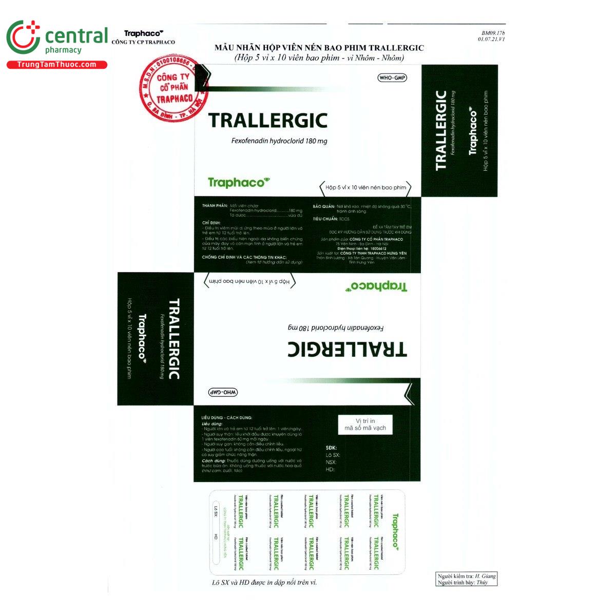 thuoc trallergic 180mg 10 P6746