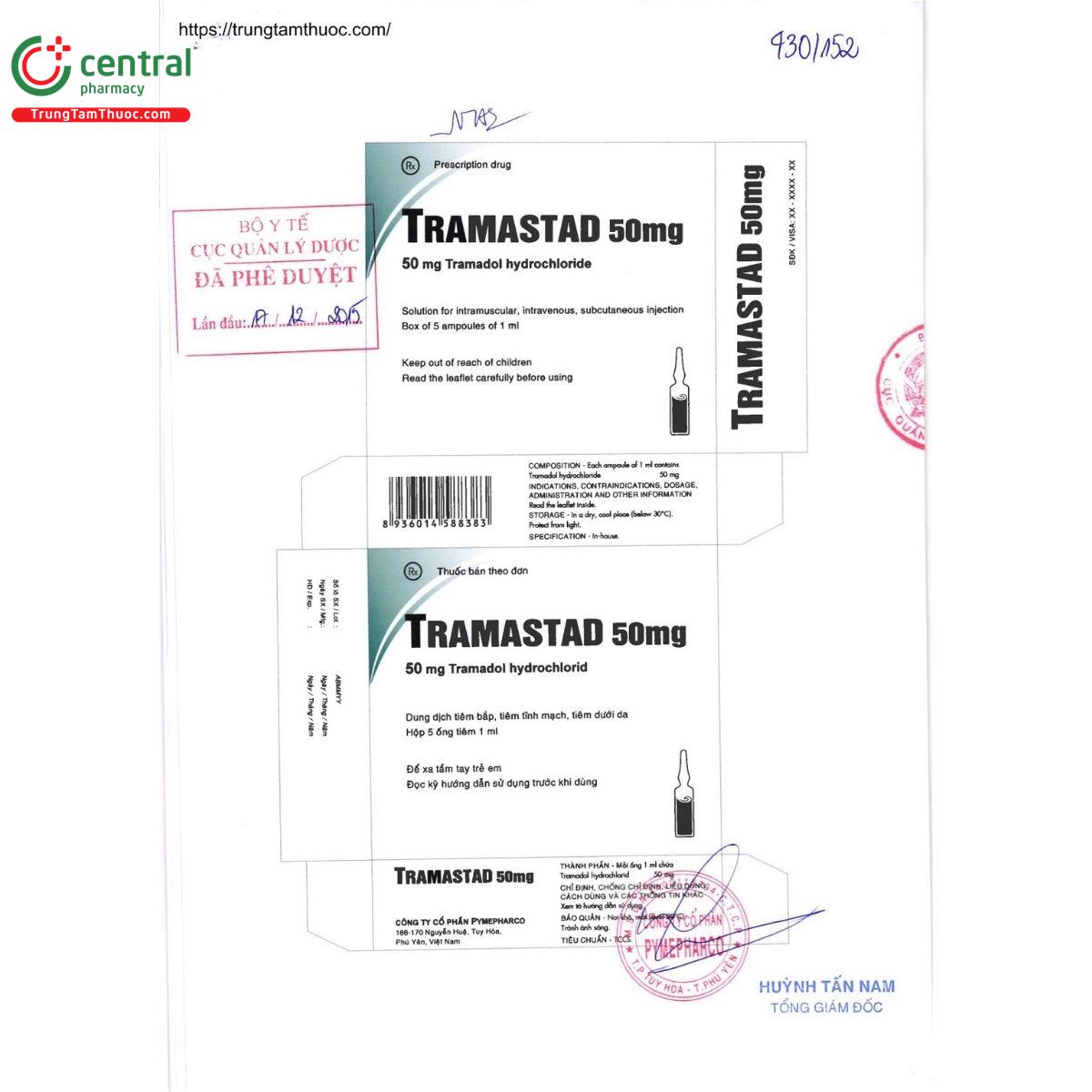 thuoc tramastad 50mg 2 B0670 thuoc tramastad 50mg 2 B0670