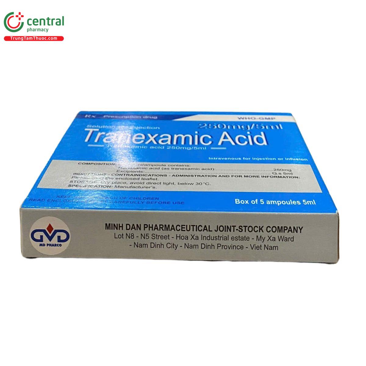 thuoc tranexamic acid 250mg 5ml md pharco 10 O6118