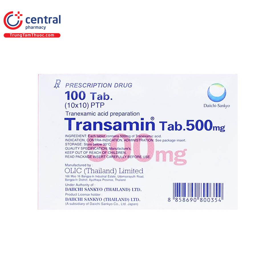thuoc transamin tab 500mg bs 8 V8837
