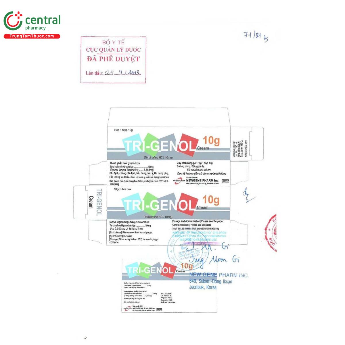 thuoc tri genol cream 10g 6 K4466 thuoc tri genol cream 10g 6 K4466