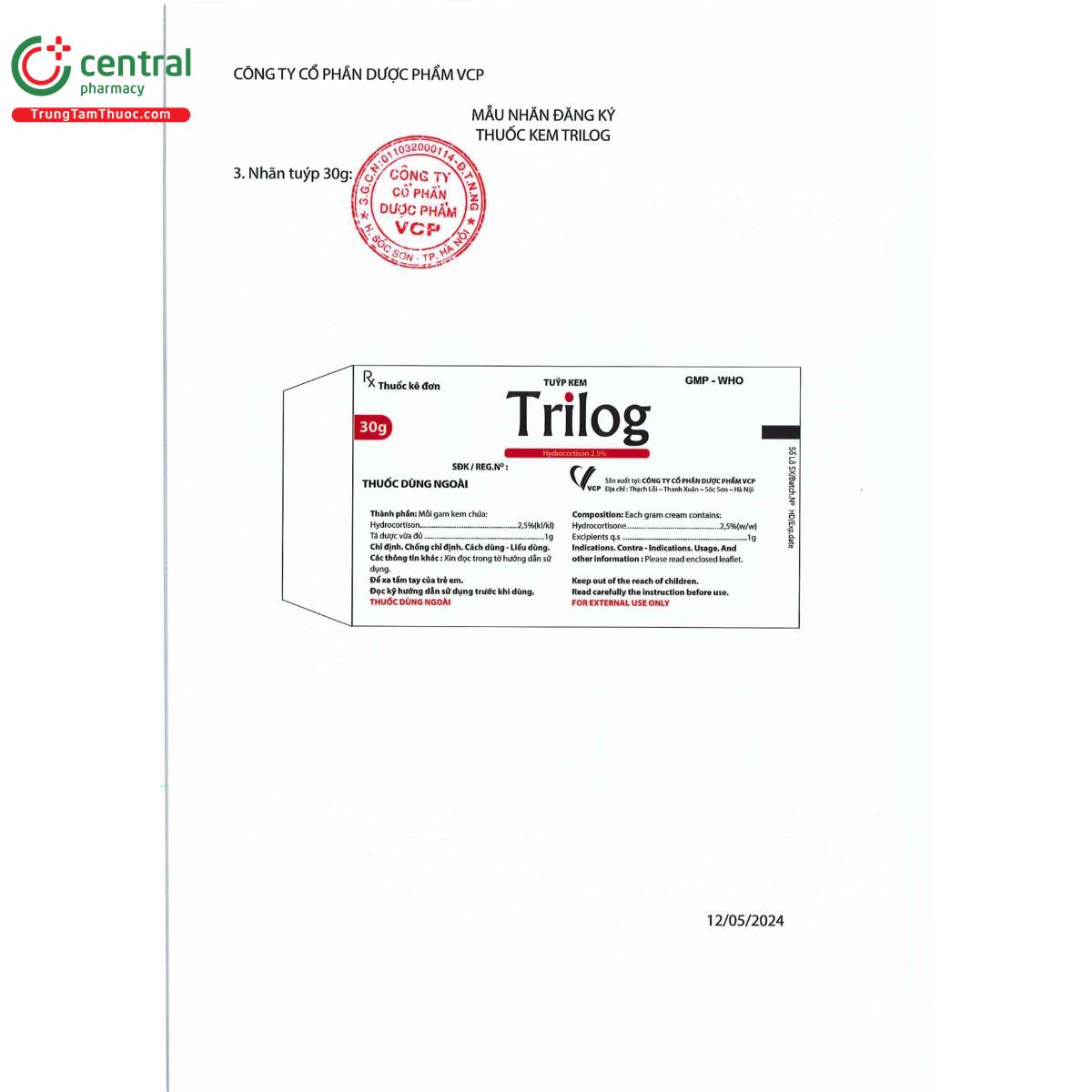thuoc trilog 25 4 N5478 thuoc trilog 25 4 N5478