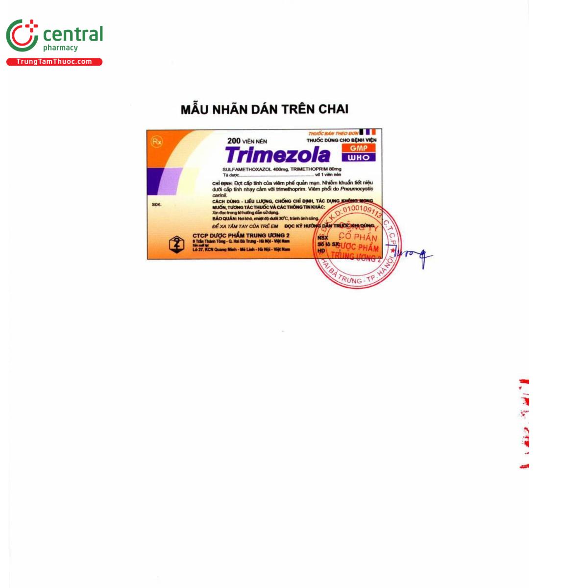 thuoc trimezola 400mg 80mg 4 T8130 thuoc trimezola 400mg 80mg 4 T8130