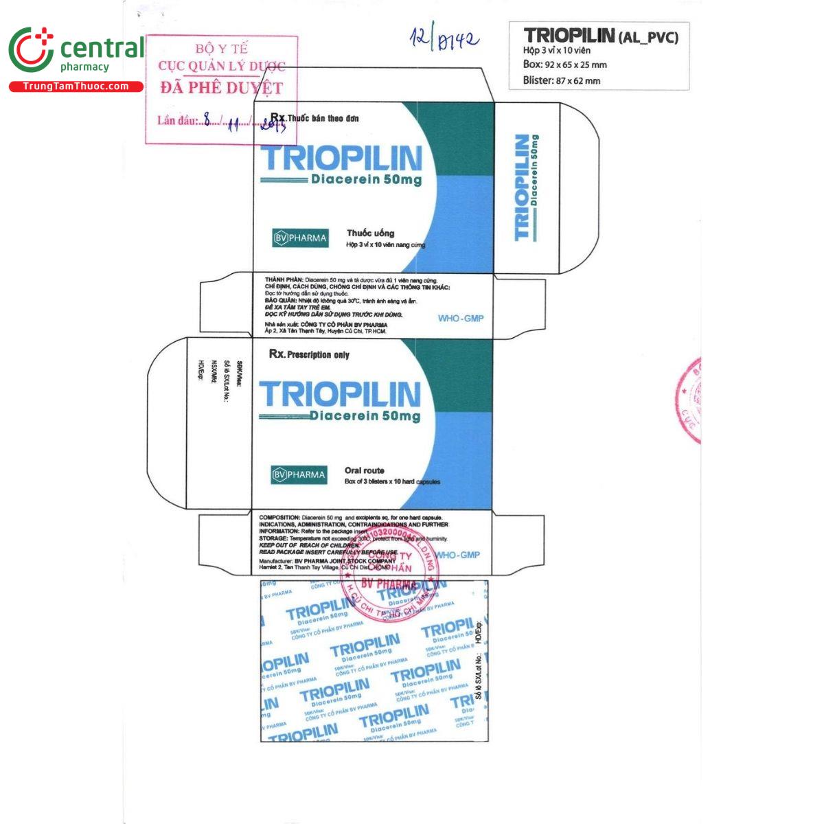 thuoc triopilin 50mg 6 Q6303