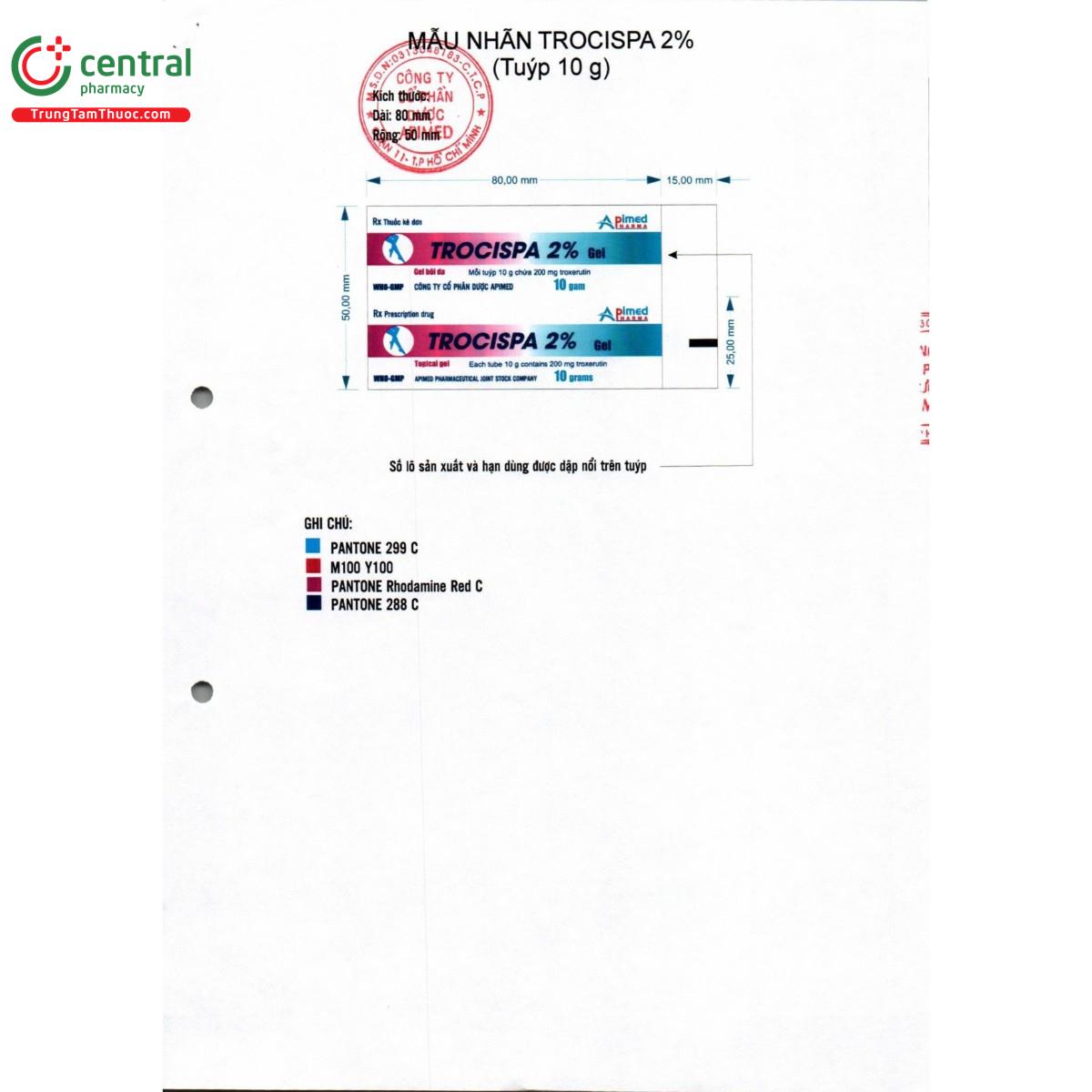 thuoc trocispa 2 gel 3 M5702 thuoc trocispa 2 gel 3 M5702