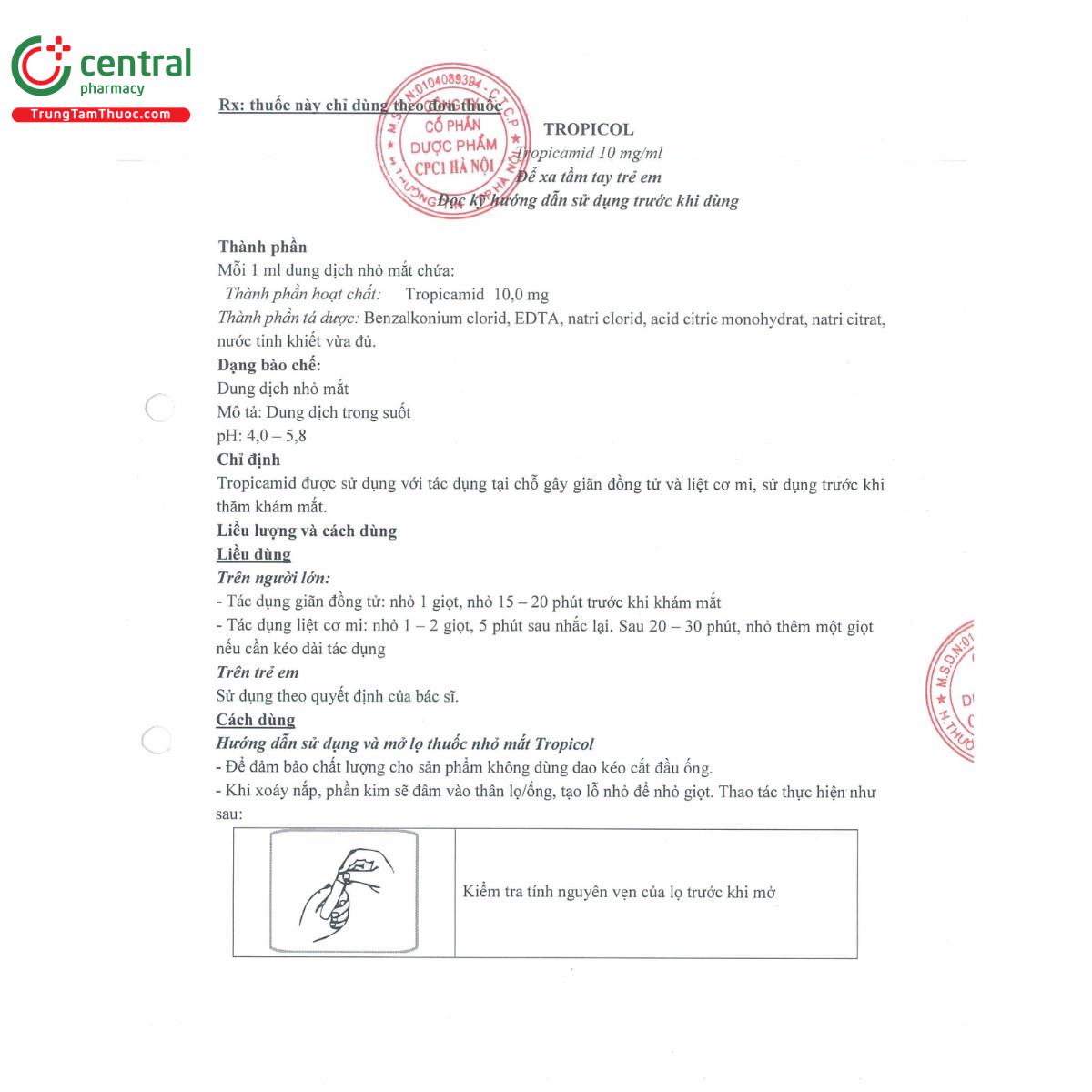 thuoc tropicol 10mg ml cpc1 ha noi 4 K4220
