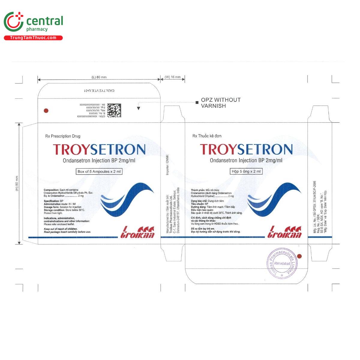 thuoc troysetron 2mgml 2 O5061 thuoc troysetron 2mgml 2 O5061