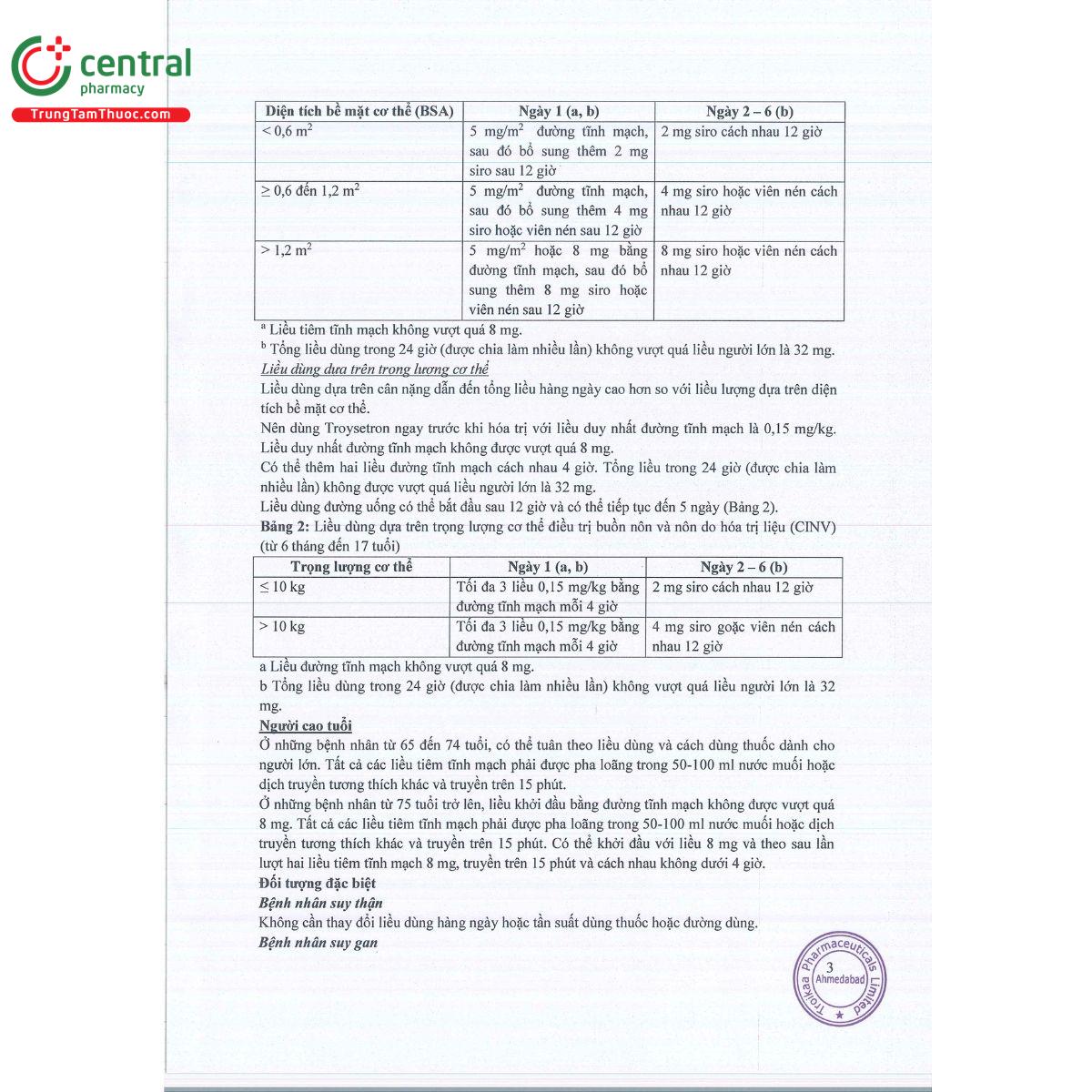 thuoc troysetron 2mgml 5 Q6147 thuoc troysetron 2mgml 5 Q6147
