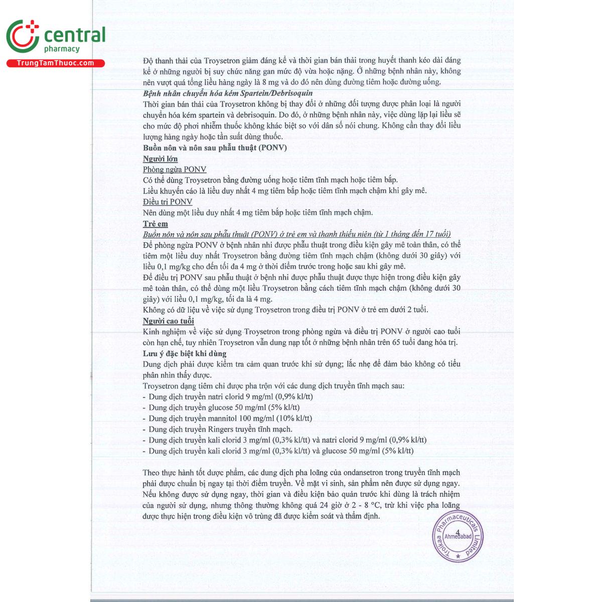thuoc troysetron 2mgml 6 B0774 thuoc troysetron 2mgml 6 B0774