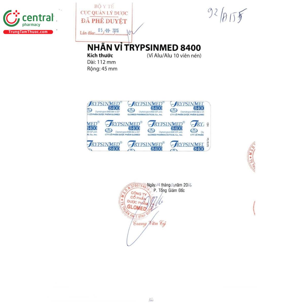 thuoc trypsinmed 8400 2 I3361 thuoc trypsinmed 8400 2 I3361