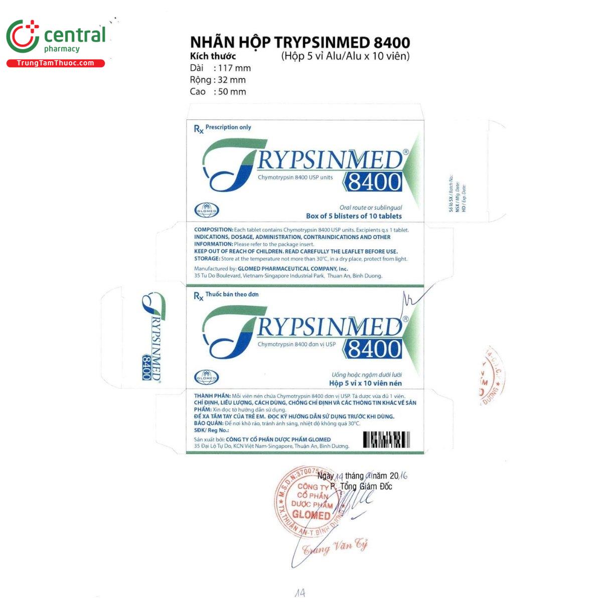 thuoc trypsinmed 8400 4 M5821 thuoc trypsinmed 8400 4 M5821