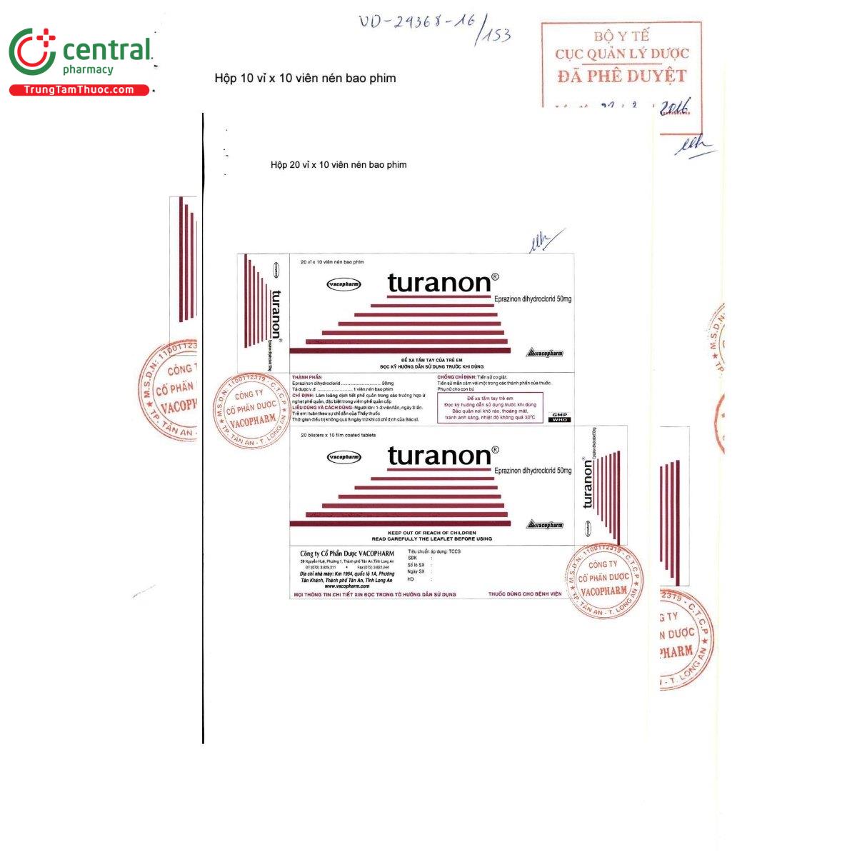 thuoc turanon 50mg 4 J3164 thuoc turanon 50mg 4 J3164