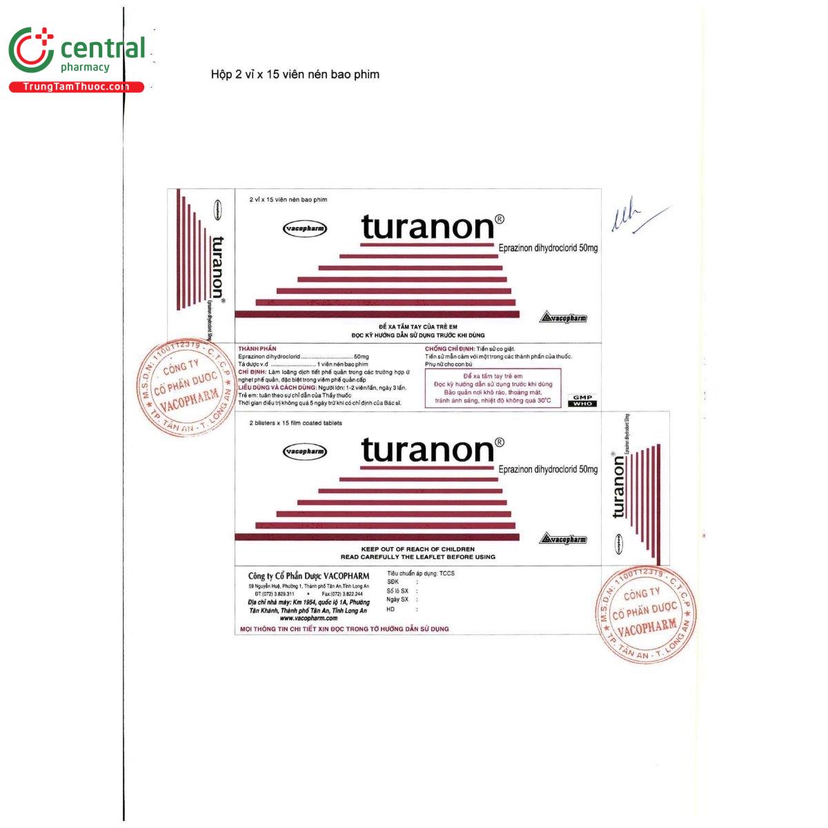 thuoc turanon 50mg 5 C1437 thuoc turanon 50mg 5 C1437