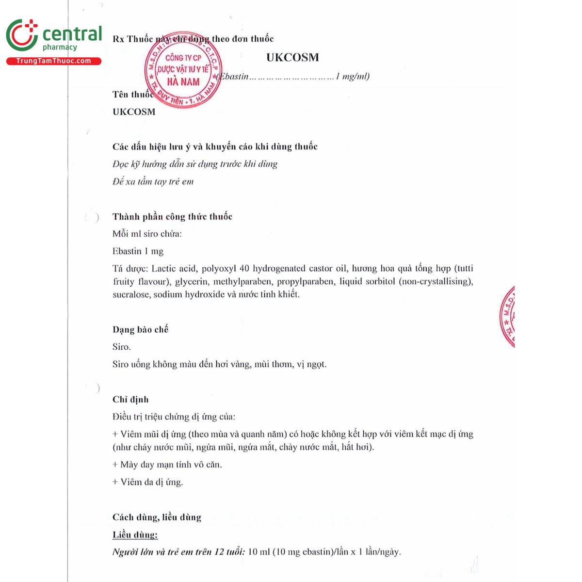 thuoc ukcosm 1mg ml 5 V8471