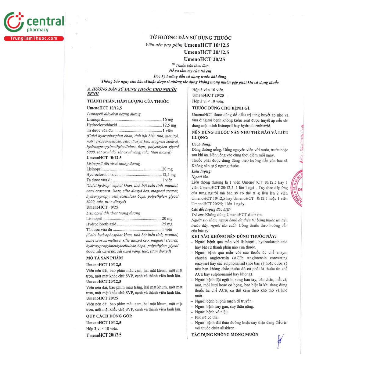 thuoc umenohct 20 12 5 4 H3258 thuoc umenohct 20 12 5 4 H3258