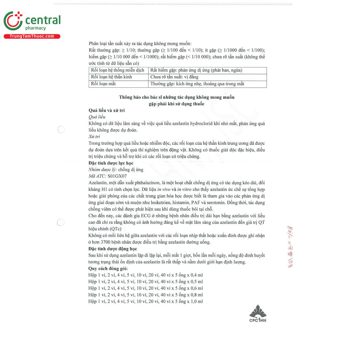 thuoc uni azelastin 6 T8147 thuoc uni azelastin 6 T8147