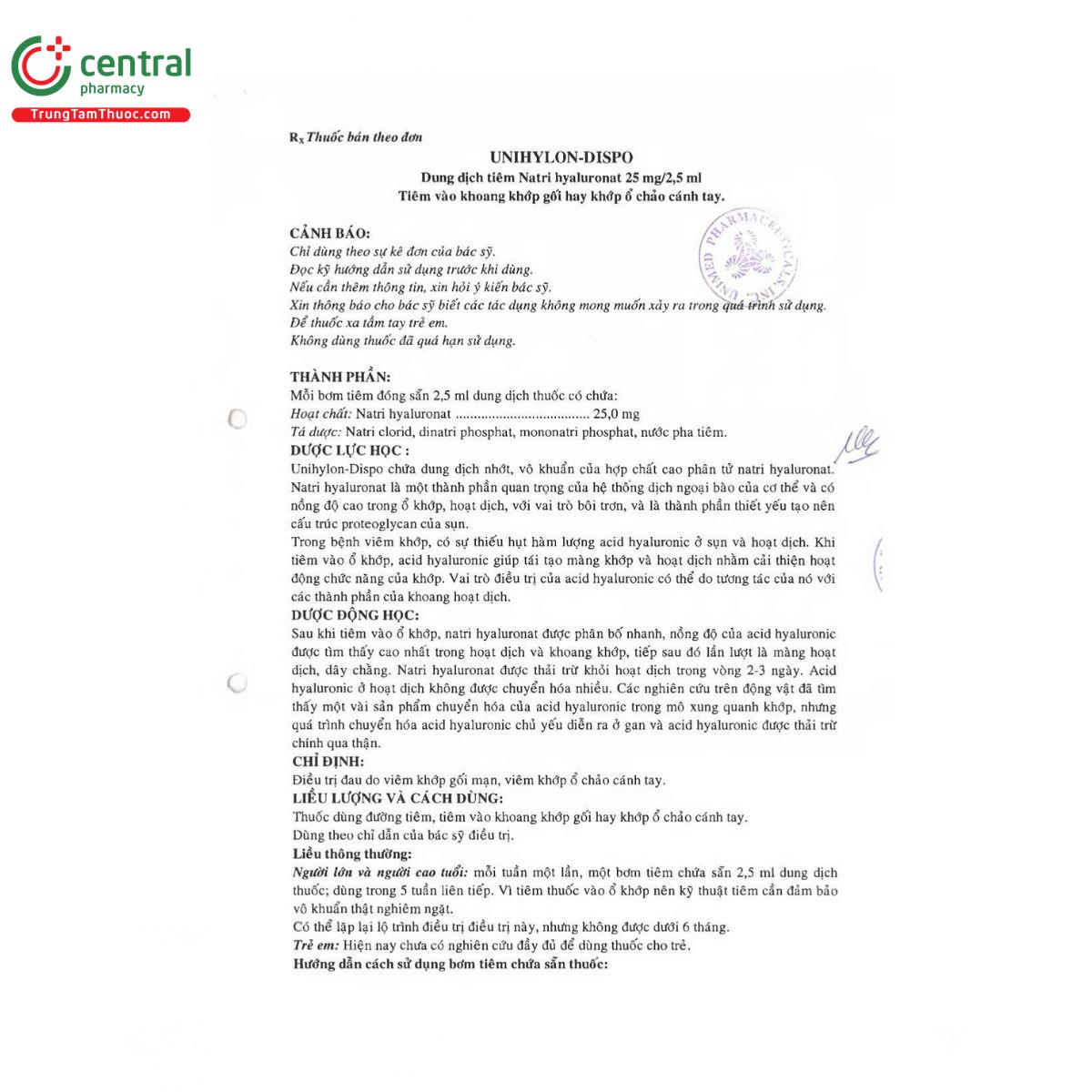 thuoc unihylon dispo 5 Q6041 thuoc unihylon dispo 5 Q6041