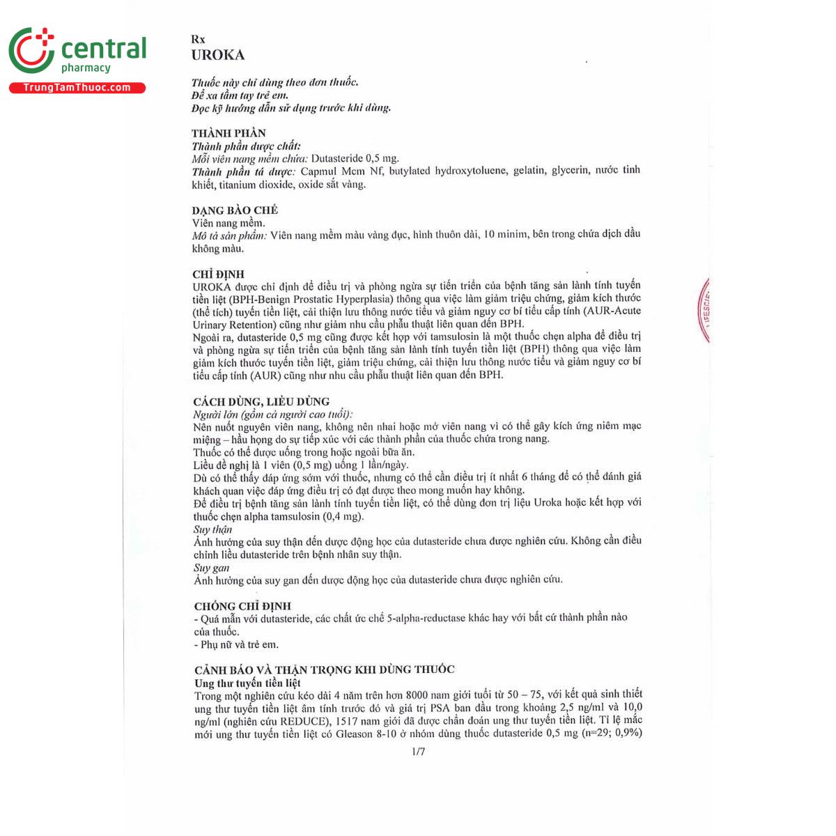 thuoc uroka 0 5mg 4 S7617 thuoc uroka 0 5mg 4 S7617