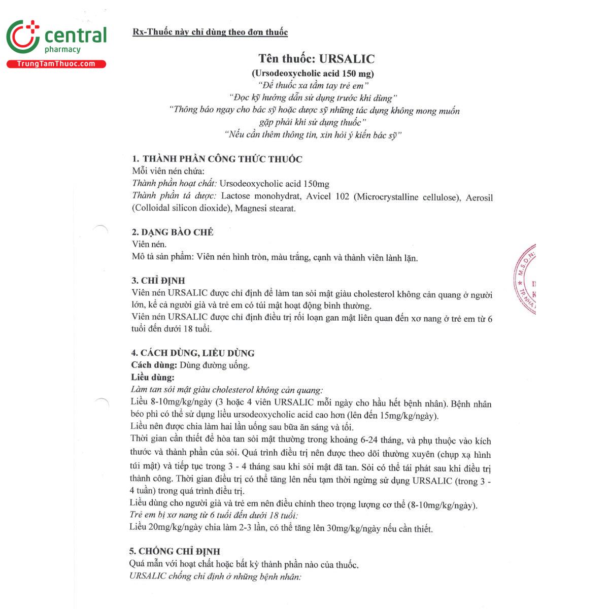 thuoc ursalic 150mg 3 P6637 thuoc ursalic 150mg 3 P6637