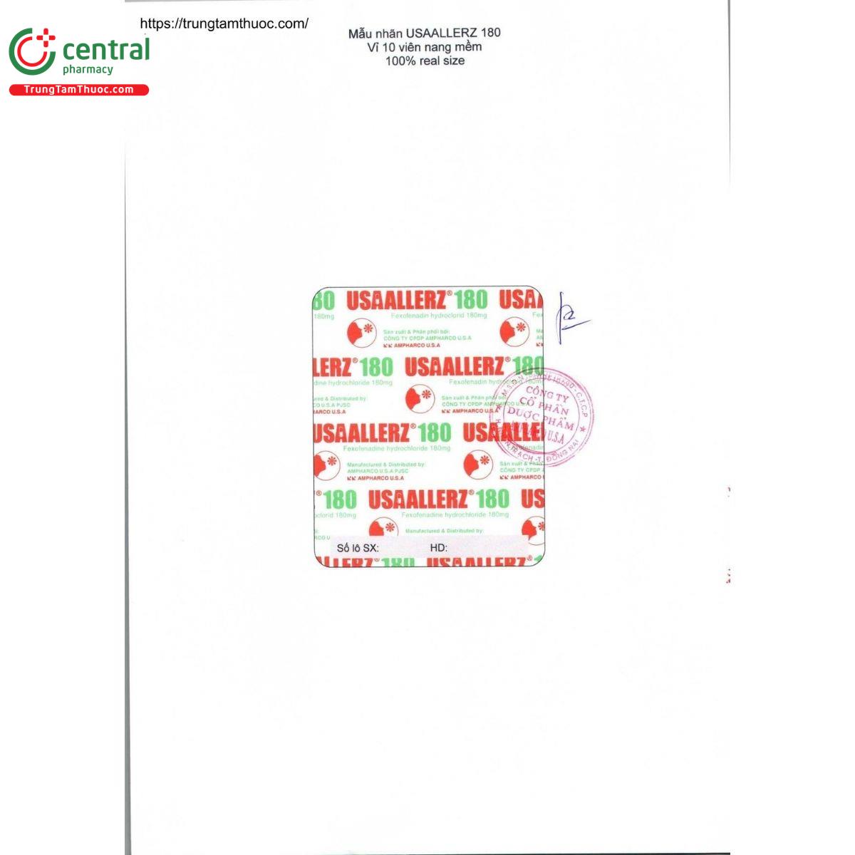 thuoc usaallerz 180mg 3 B0203 thuoc usaallerz 180mg 3 B0203