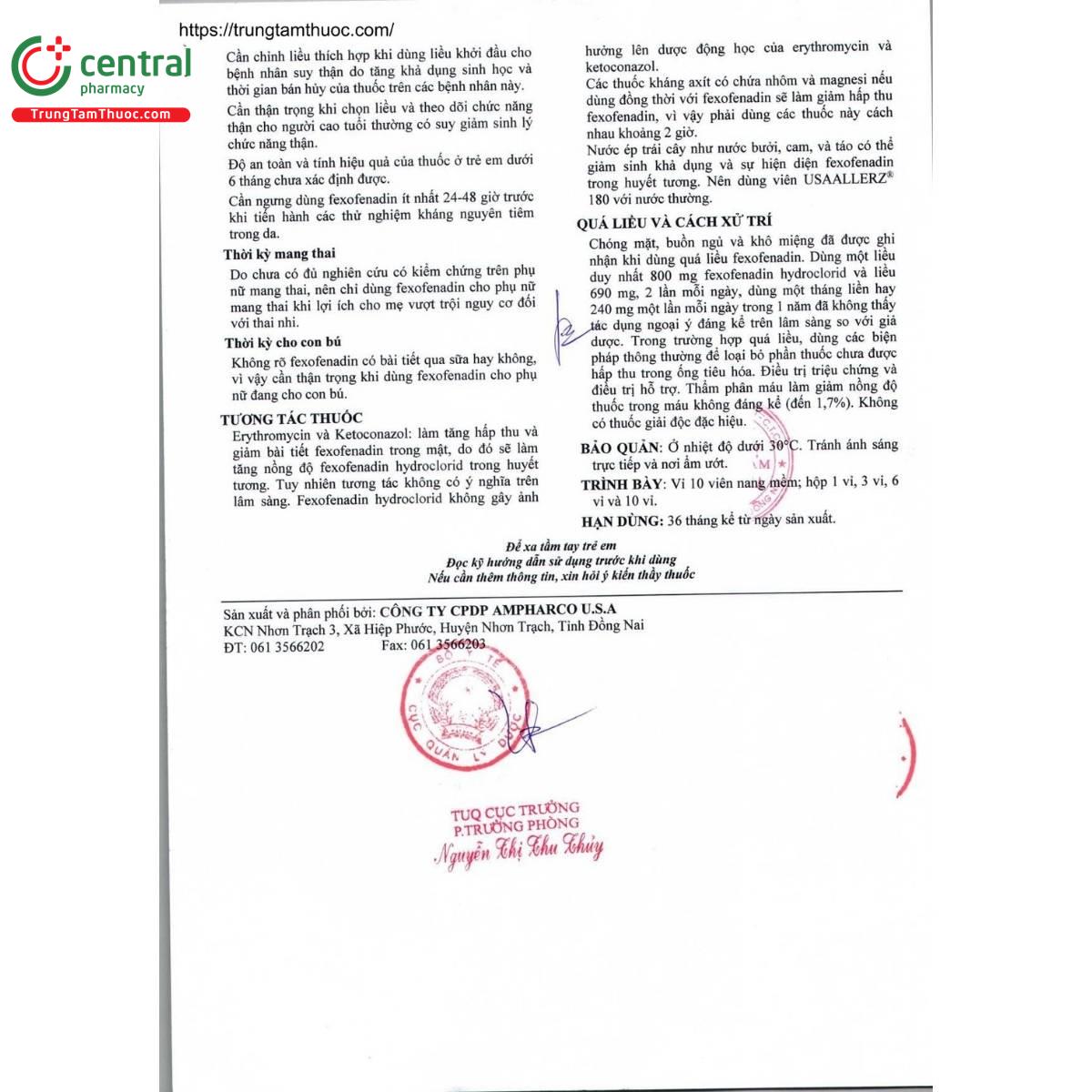 thuoc usaallerz 180mg 5 O5576 thuoc usaallerz 180mg 5 O5576