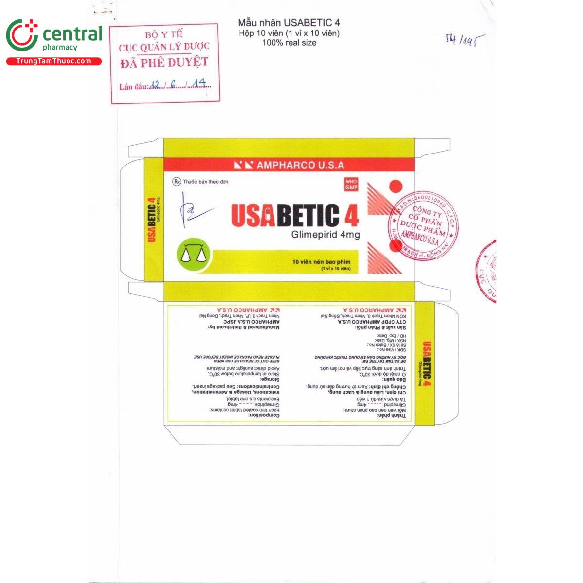 thuoc usabetic 4 2 G2438 thuoc usabetic 4 2 G2438