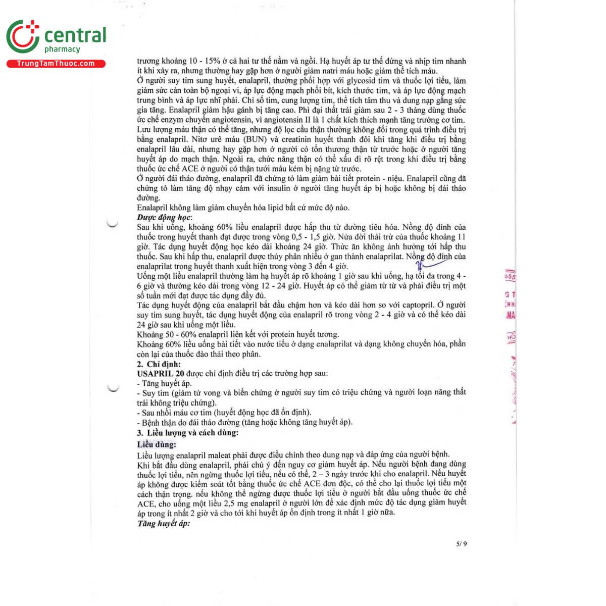 thuoc usapril 20 7 V8501 thuoc usapril 20 7 V8501