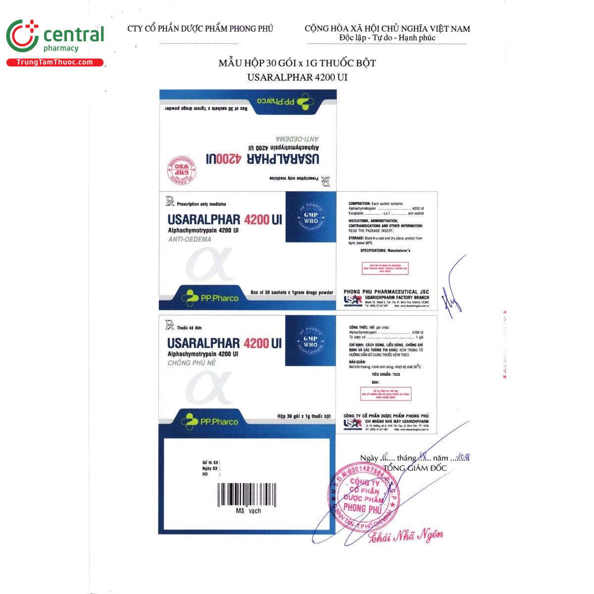 thuoc usaralphar 4200 ui 4 Q6613 thuoc usaralphar 4200 ui 4 Q6613