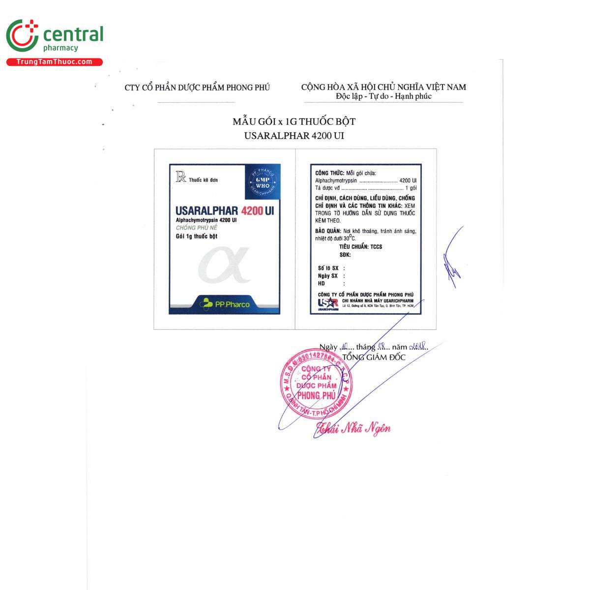 thuoc usaralphar 4200 ui 6 D1340 thuoc usaralphar 4200 ui 6 D1340
