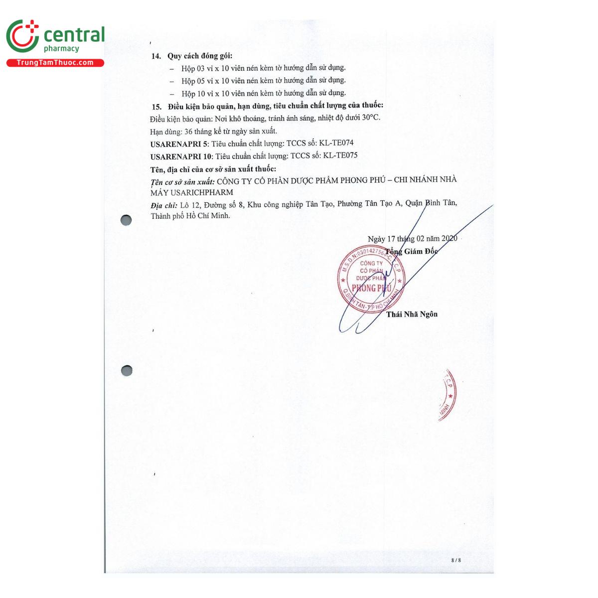 thuoc usarenapri 8 O6452