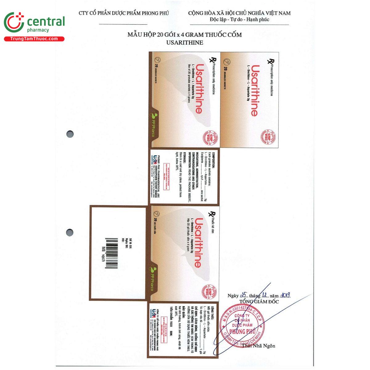 thuoc usarithine 4 U8077