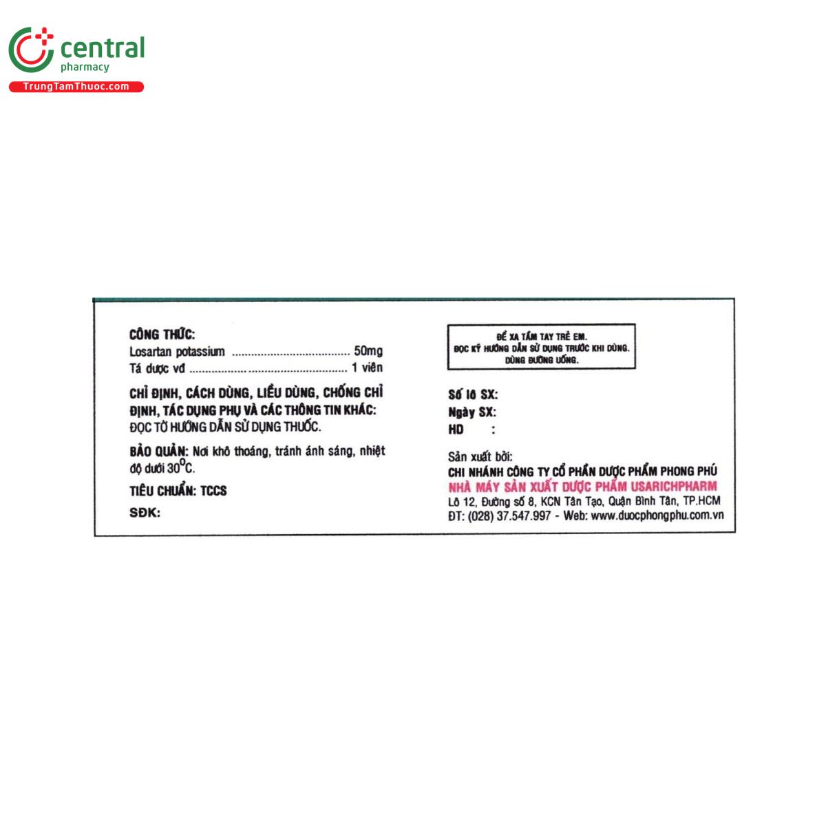 thuoc usarlosartan 50mg 2 D1206
