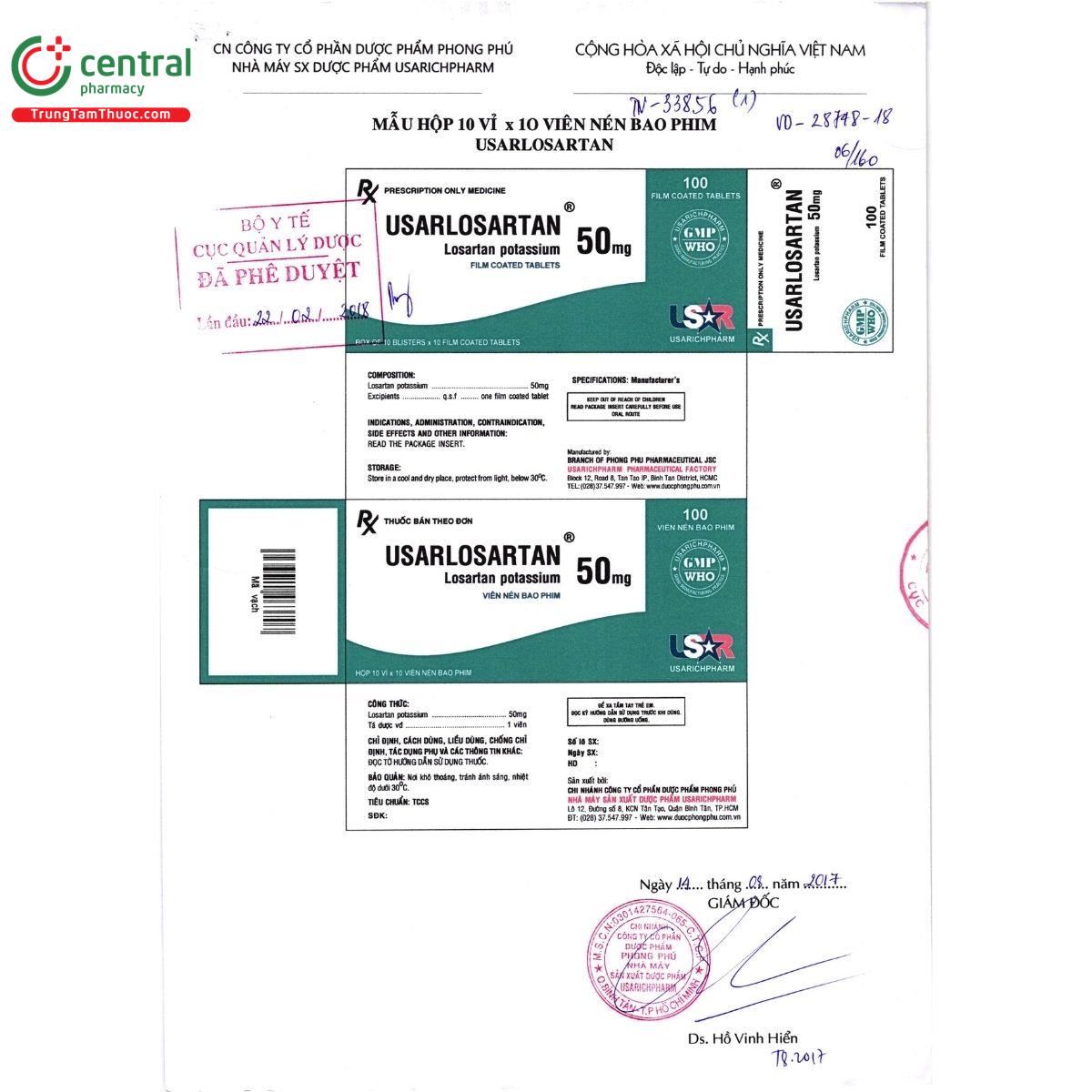 thuoc usarlosartan 50mg 4 A0143