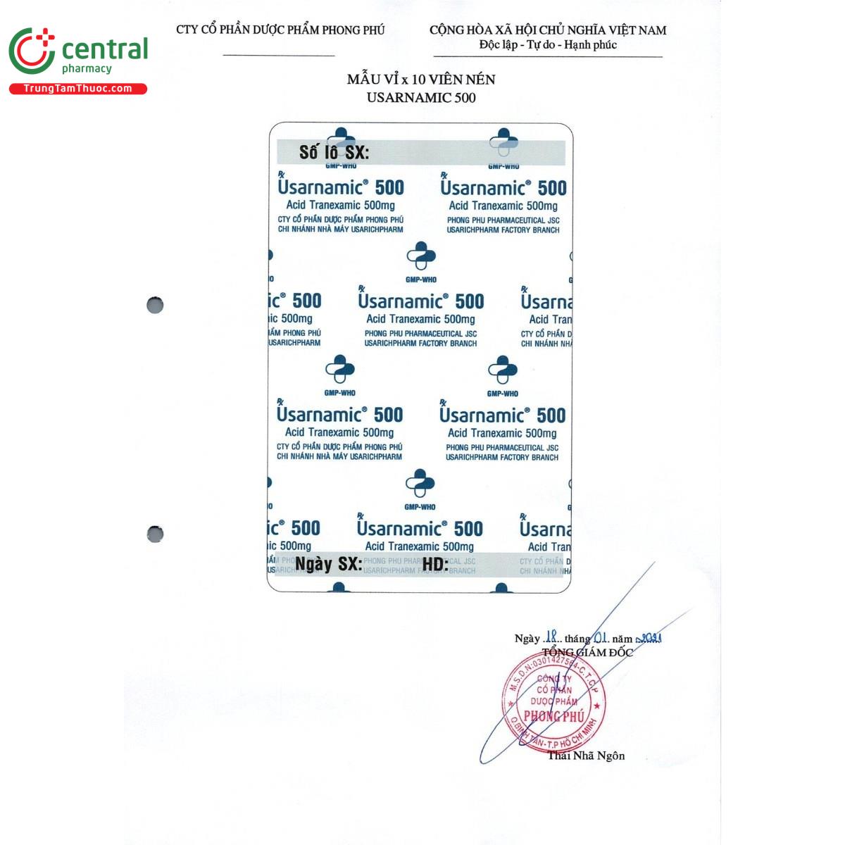 thuoc usarnamic 500mg 5 S7156 thuoc usarnamic 500mg 5 S7156