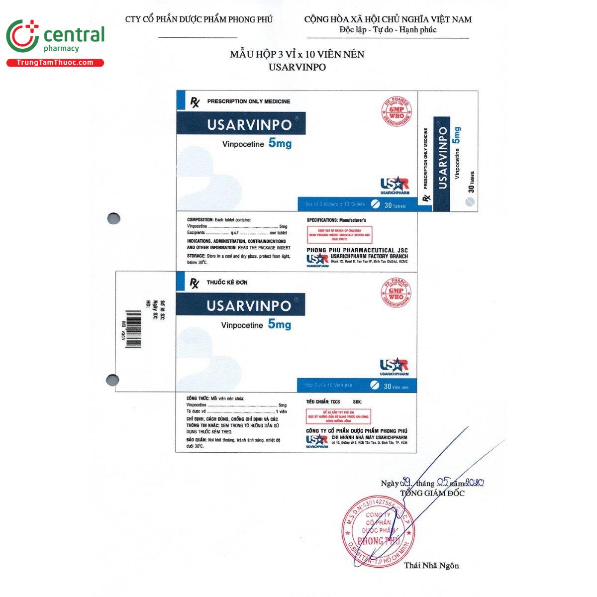 thuoc usarvinpo 5mg 2 U8122