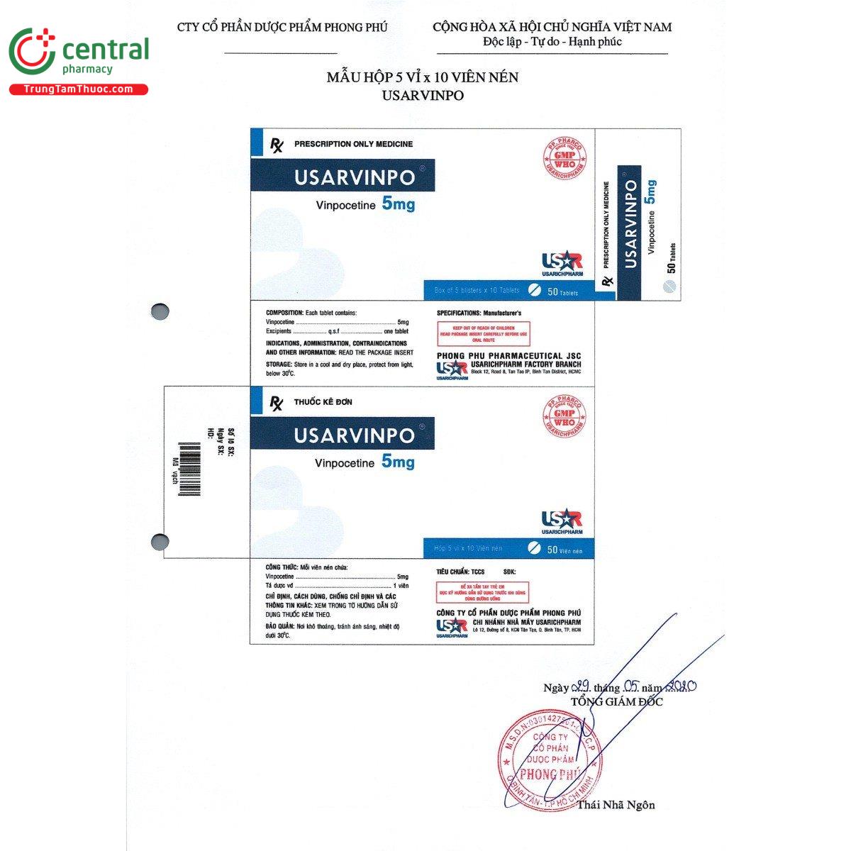 thuoc usarvinpo 5mg 3 N5485