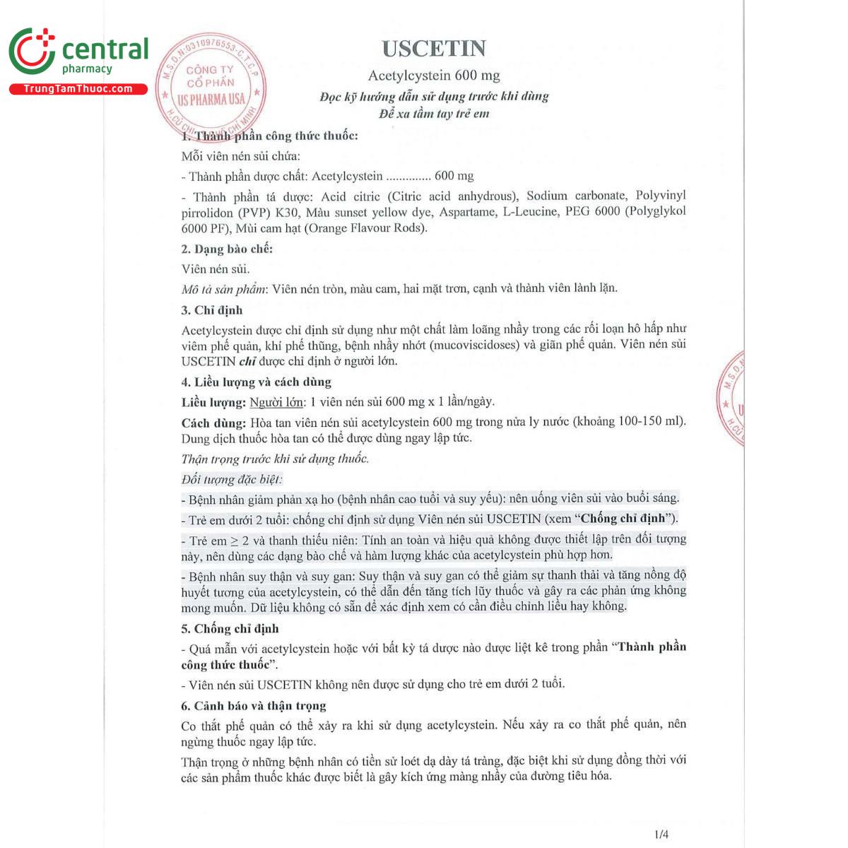 thuoc uscetin 600mg 6 C0518 thuoc uscetin 600mg 6 C0518
