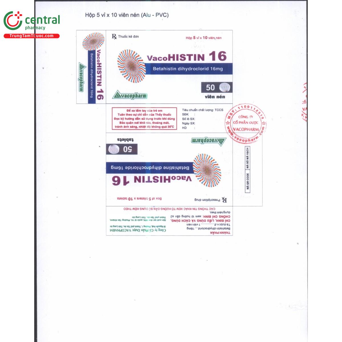 thuoc vacohistin 16mg 3 F2006 thuoc vacohistin 16mg 3 F2006