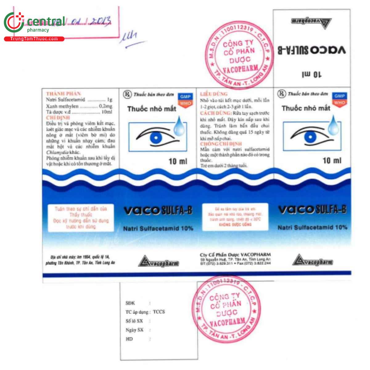 thuoc vacosulfa b 4 A0736 thuoc vacosulfa b 4 A0736
