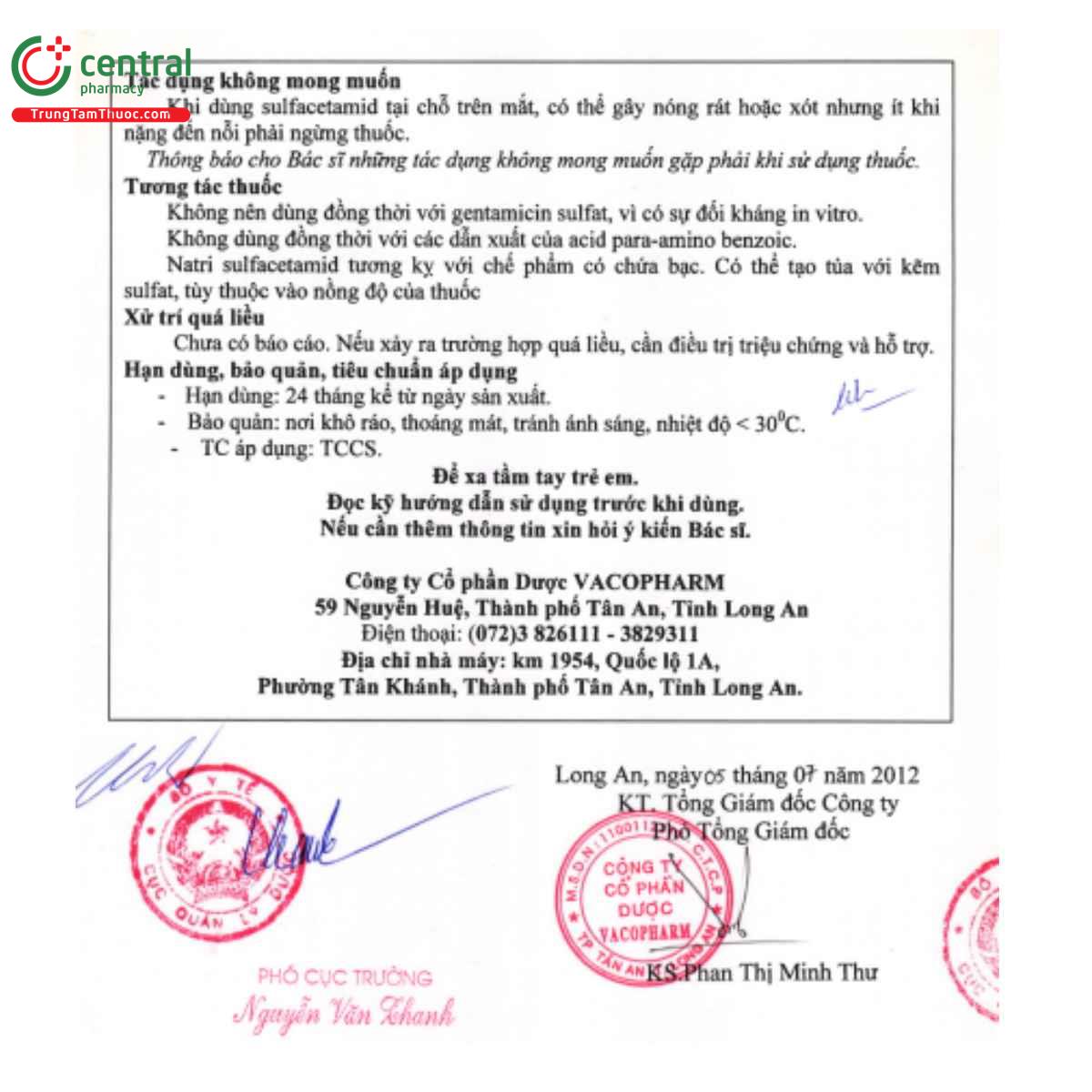 thuoc vacosulfa b 6 N5110 thuoc vacosulfa b 6 N5110