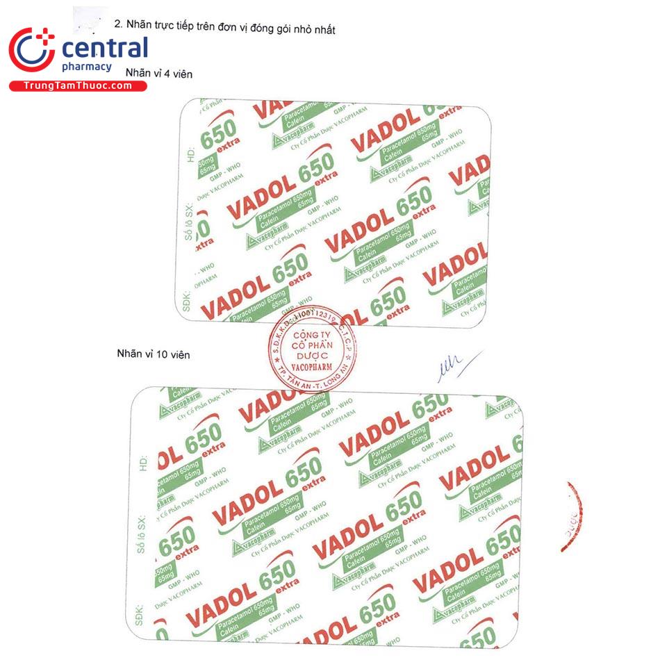 thuoc vadol 650 extra 14 G2443