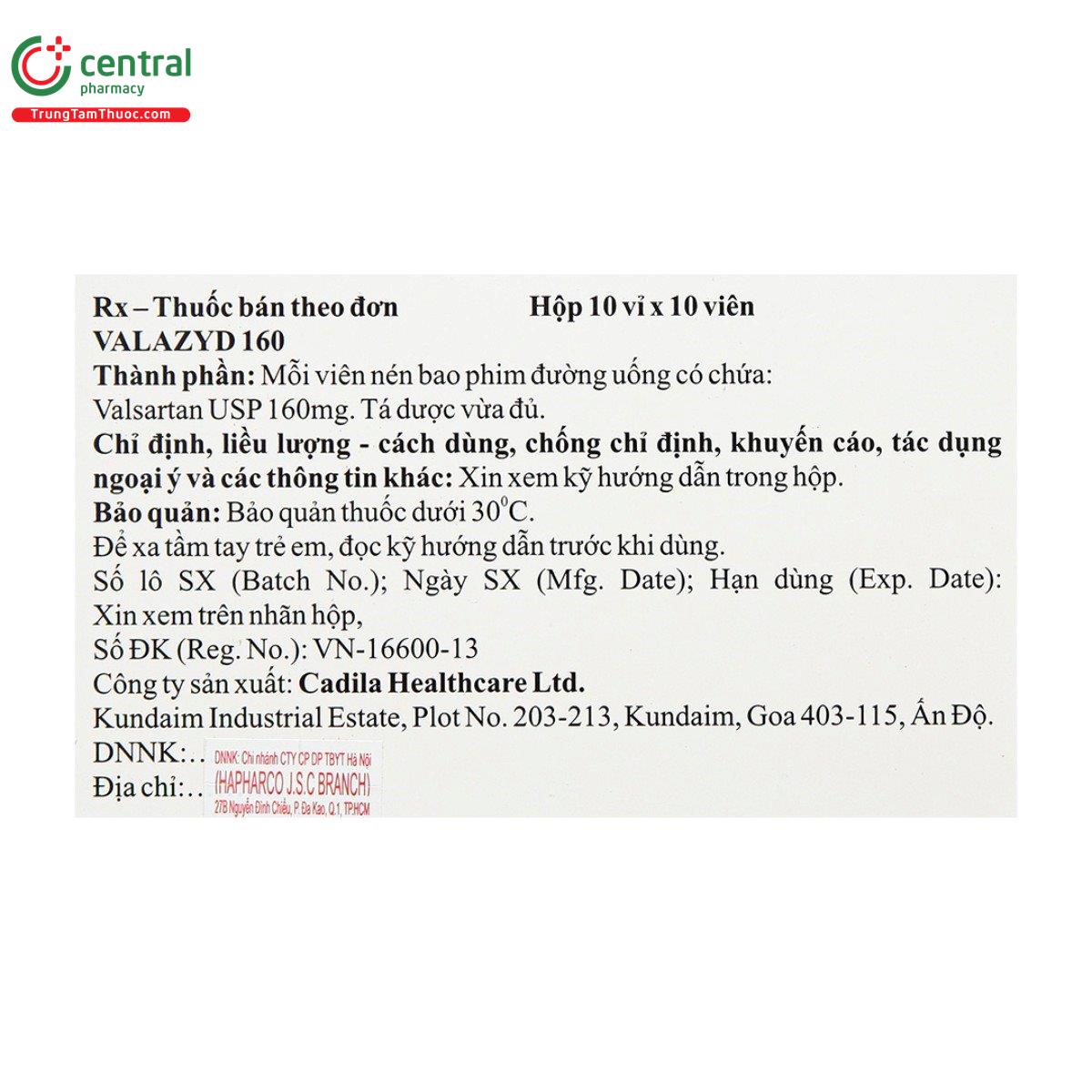thuoc valazyd 160 4 F2111 thuoc valazyd 160 4 F2111