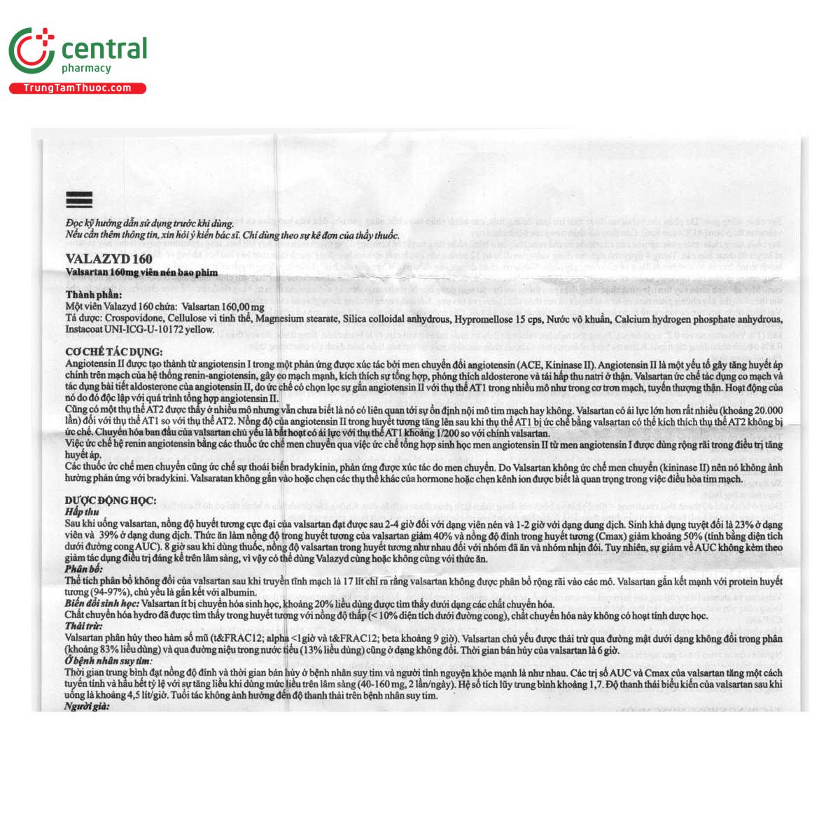 thuoc valazyd 160 6 G2123 thuoc valazyd 160 6 G2123