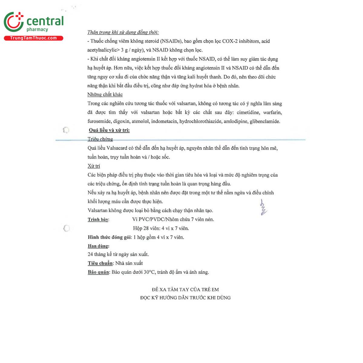 thuoc valsacard 160mg 19 B0647 thuoc valsacard 160mg 19 B0647
