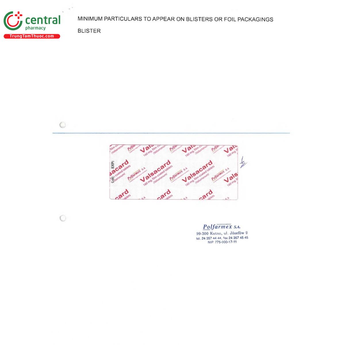 thuoc valsacard 160mg 9 B0870 thuoc valsacard 160mg 9 B0870