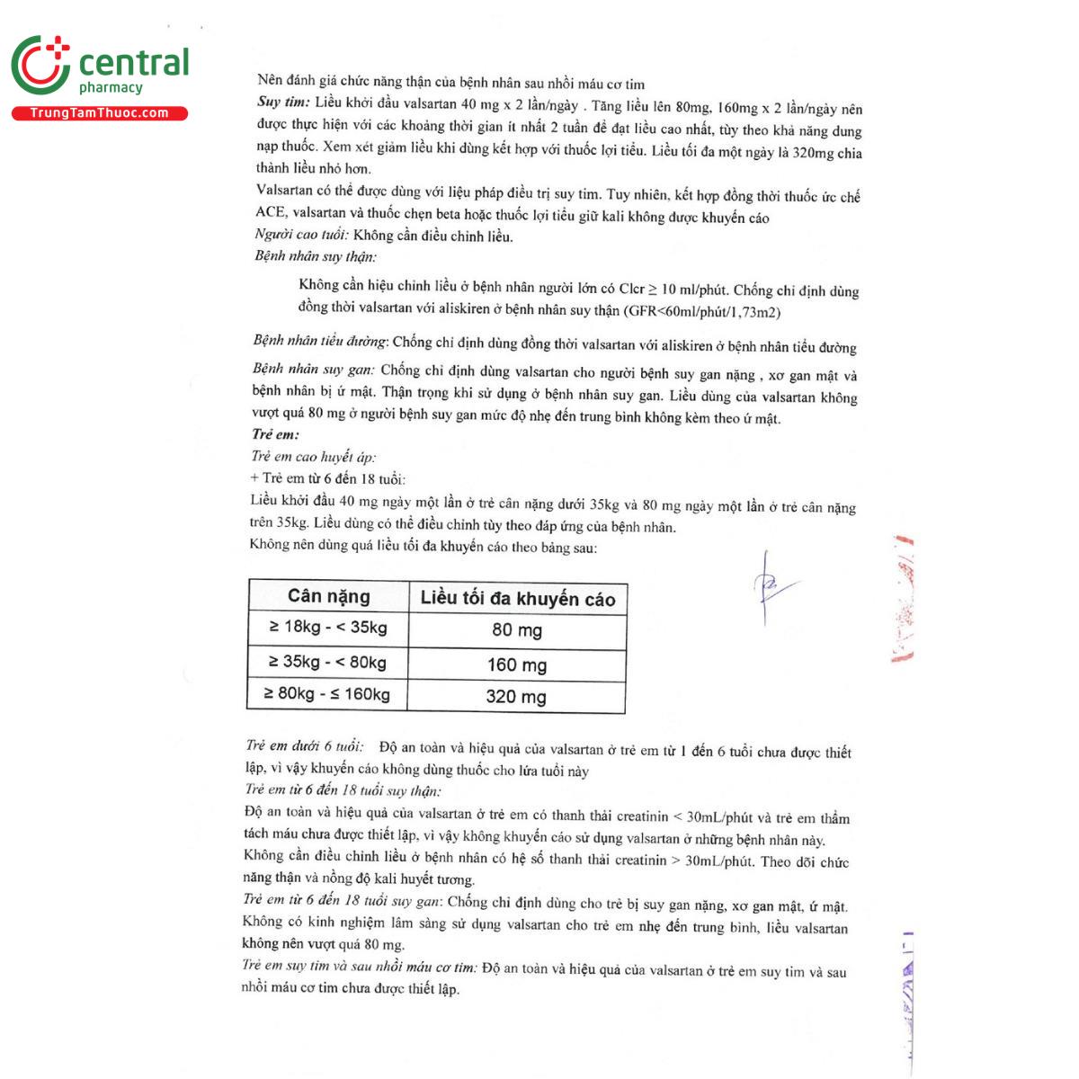 thuoc valsarep 160mg 5 D1625 thuoc valsarep 160mg 5 D1625